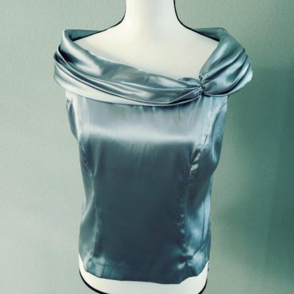 Silver Jessica Howard "Evenings" Top - Picture 1 of 8